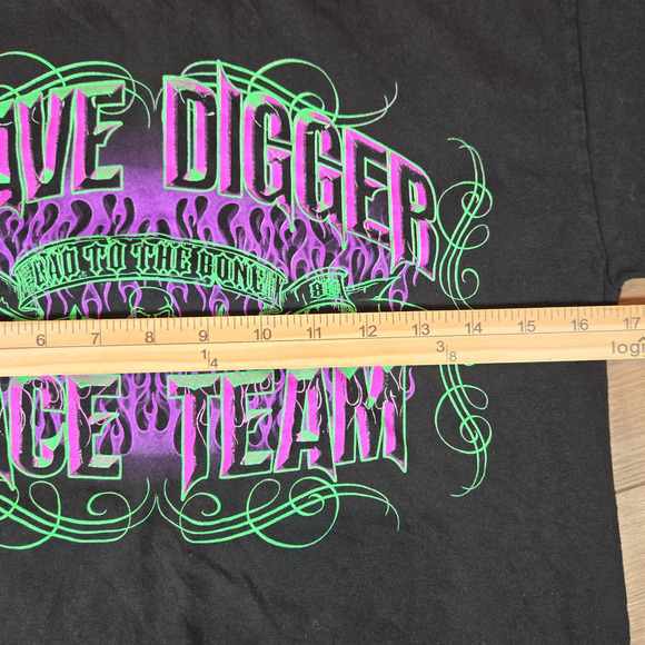 Men’s Vintage Grave Digger Race Team Monster Truck Shirt Small – 90s/2000s - Picture 5 of 8